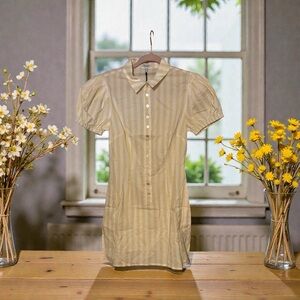 WeWoreWhat Yellow Striped Mini Dress